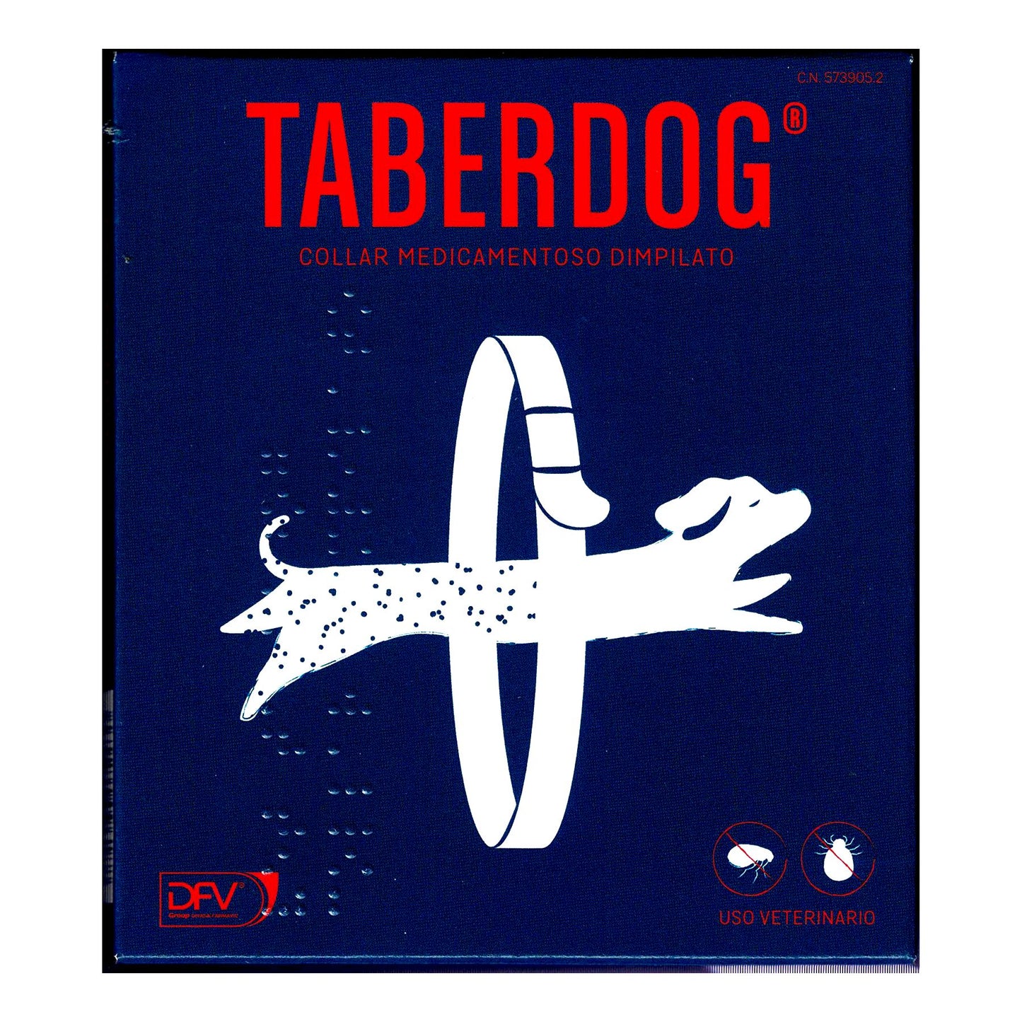 TABERDOG COLLAR DIMPILATO 60cm.