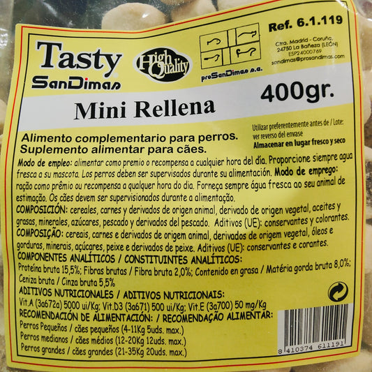 GALLETAS TASTY MINI RELLENAS 400 GR.SAN DIMAS