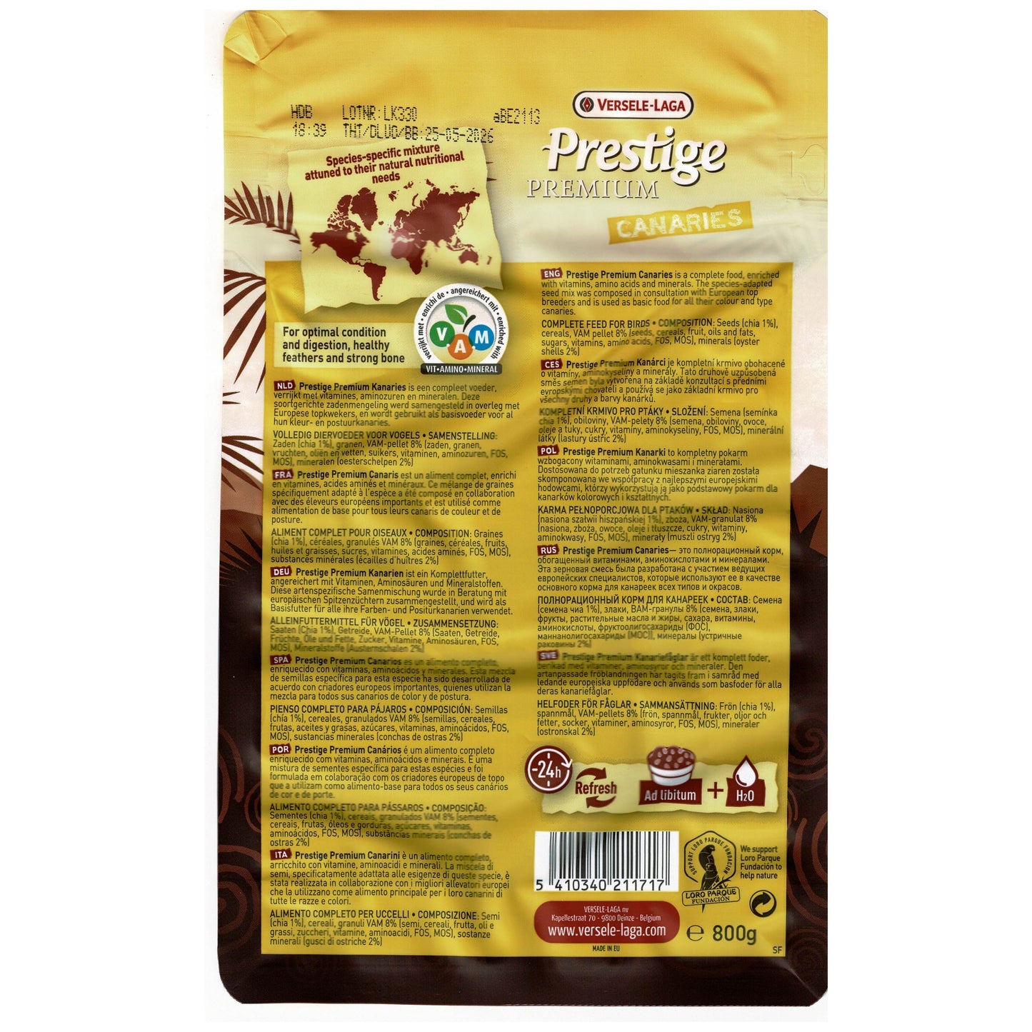 CANARIOS PRESTIGE PREMIUM 800 gr