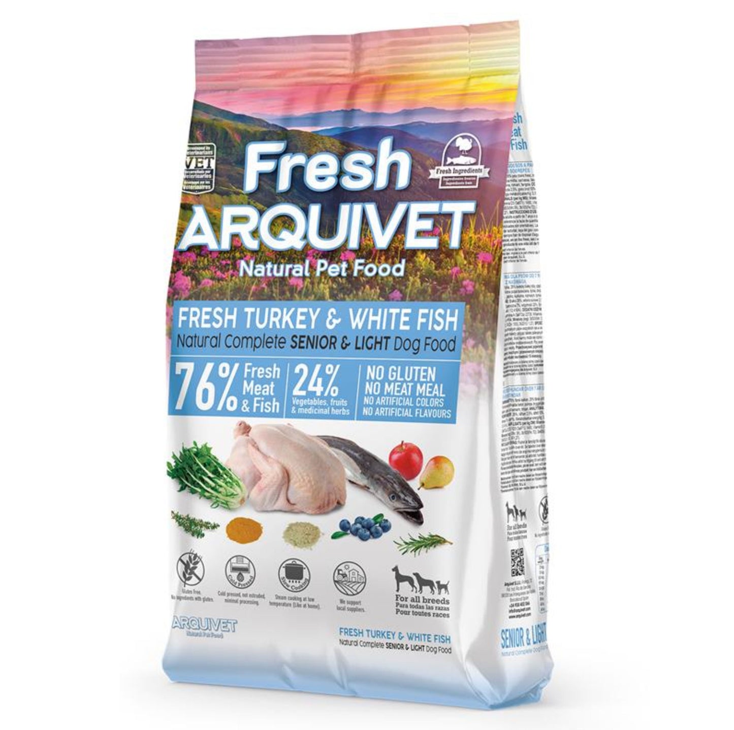 Arquivet Fresh SENIOR Light Pavo & White Fish 2,5Kg