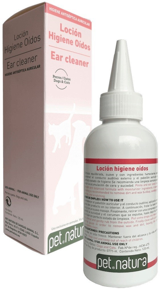 LOCION HIGIENE OIDOS 125 ML.Petnatura
