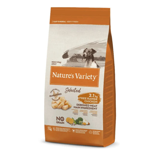 NATURES VARIETY NO GRAIN MINI ADULT POLLO 1.5KG