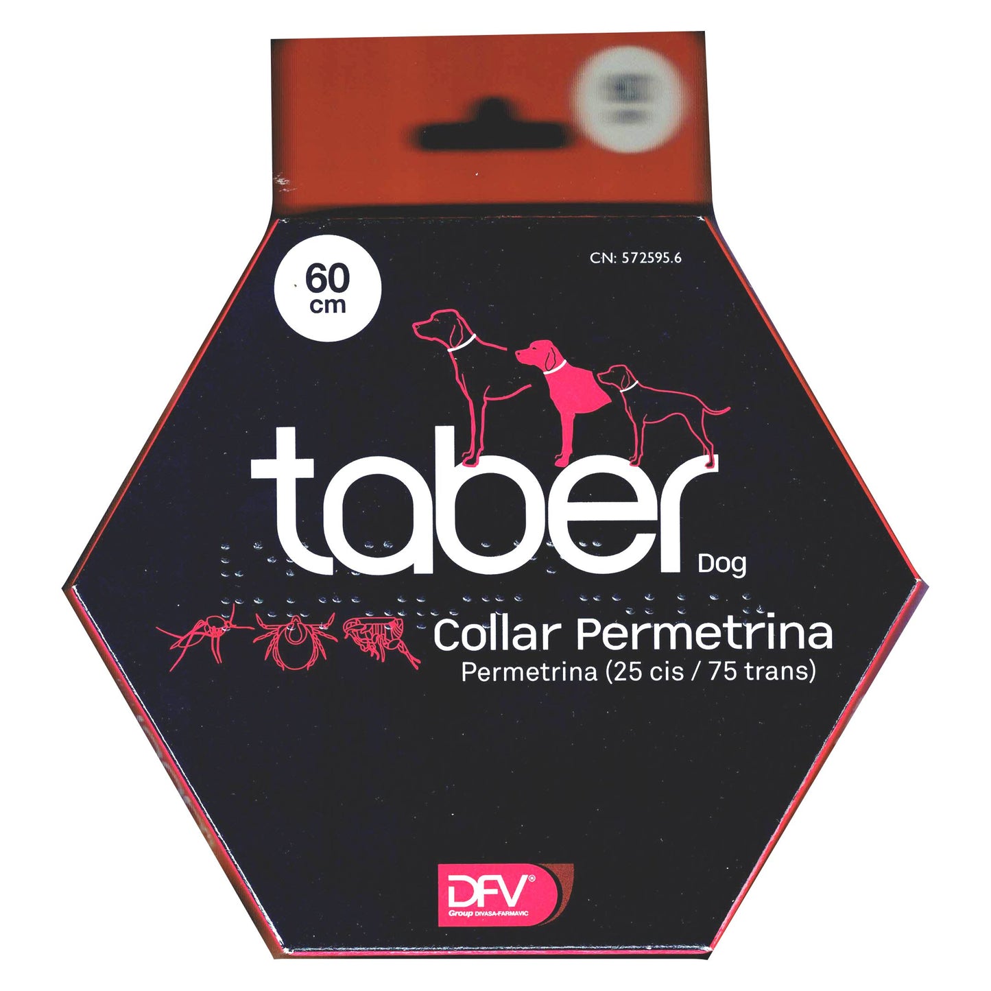 TABERDOG COLLAR PERMETRINA 60cm.
