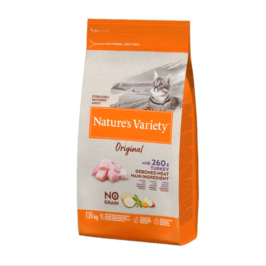 NATURES VARIETY CAT NO GRAIN STERILI PAVO 3 Kg