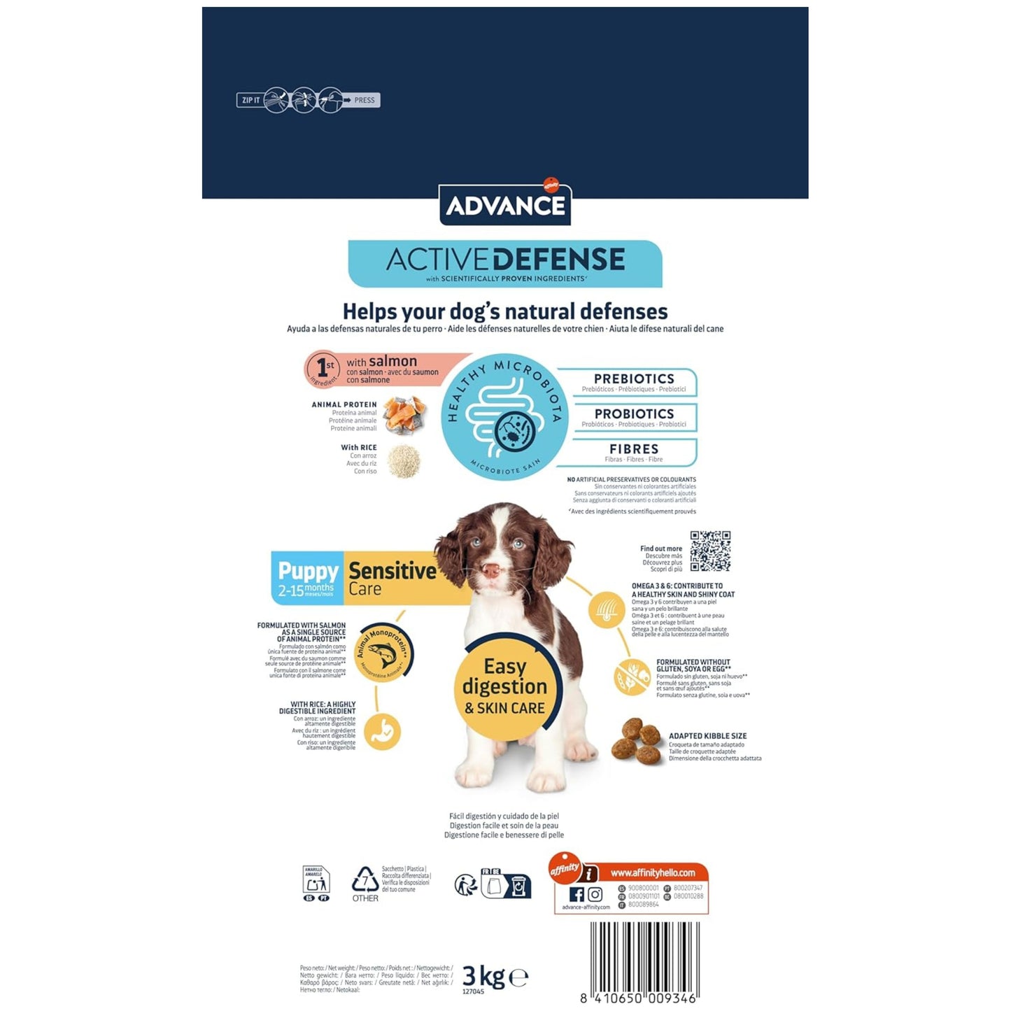 ADVANCE PUPPY SENSITIVE 3 KG.