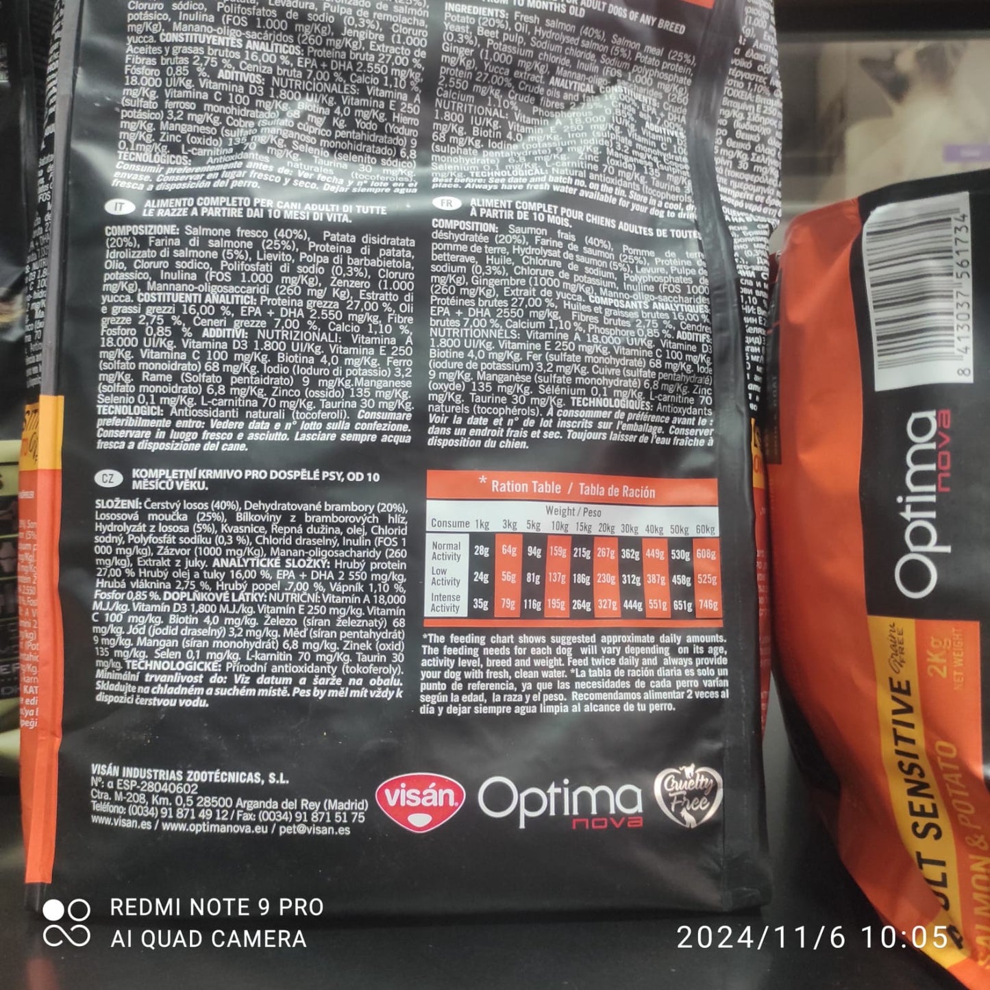 OPTIMA NOVA ADULT SENSITIVE 2 KG.