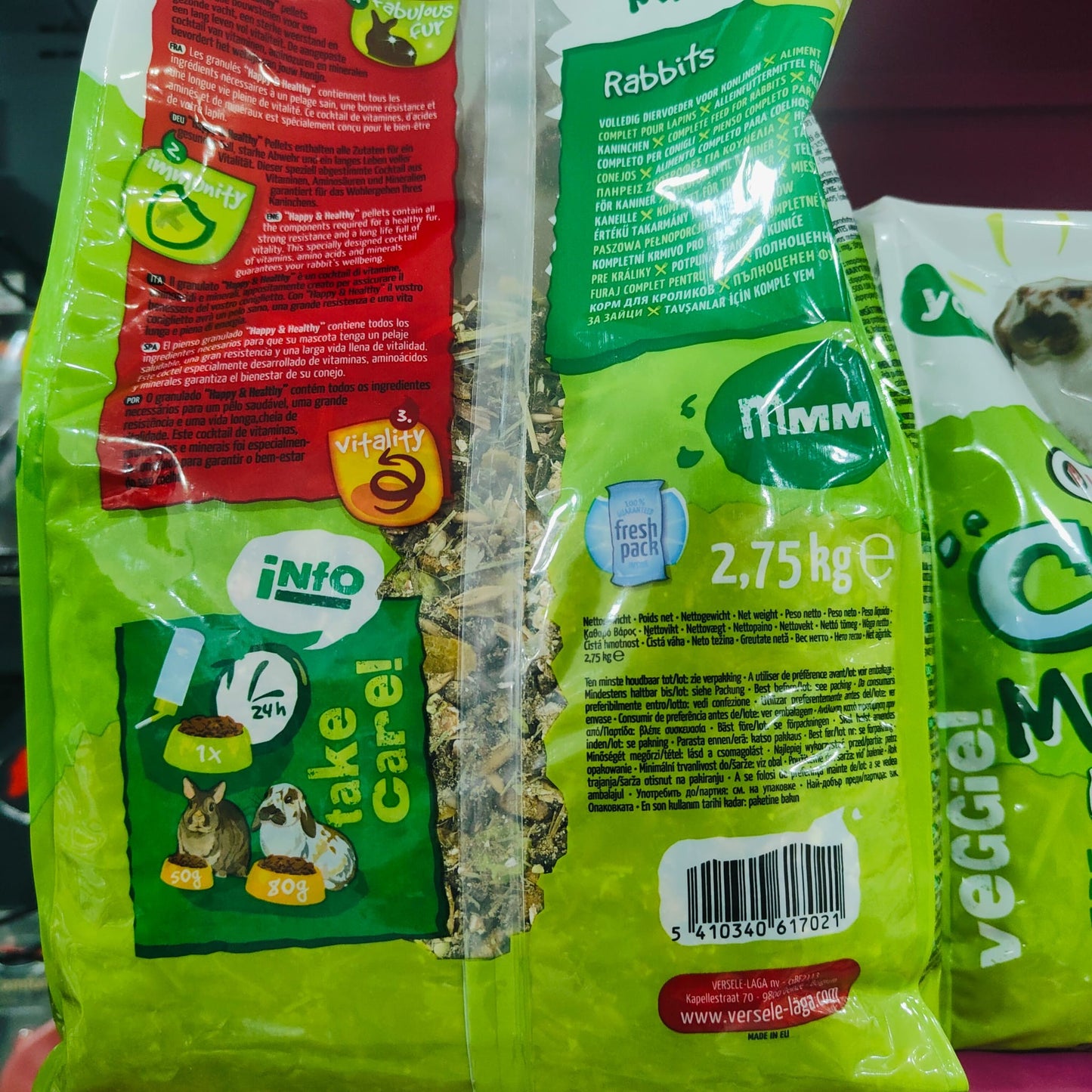 CONEJO CRISPY MUESLI 1 KG. VERSELE-LAGA