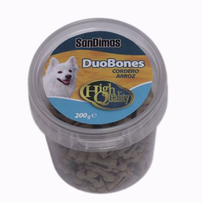 DUOBONES CORDERO Y ARROZ BOTE 200 GR.