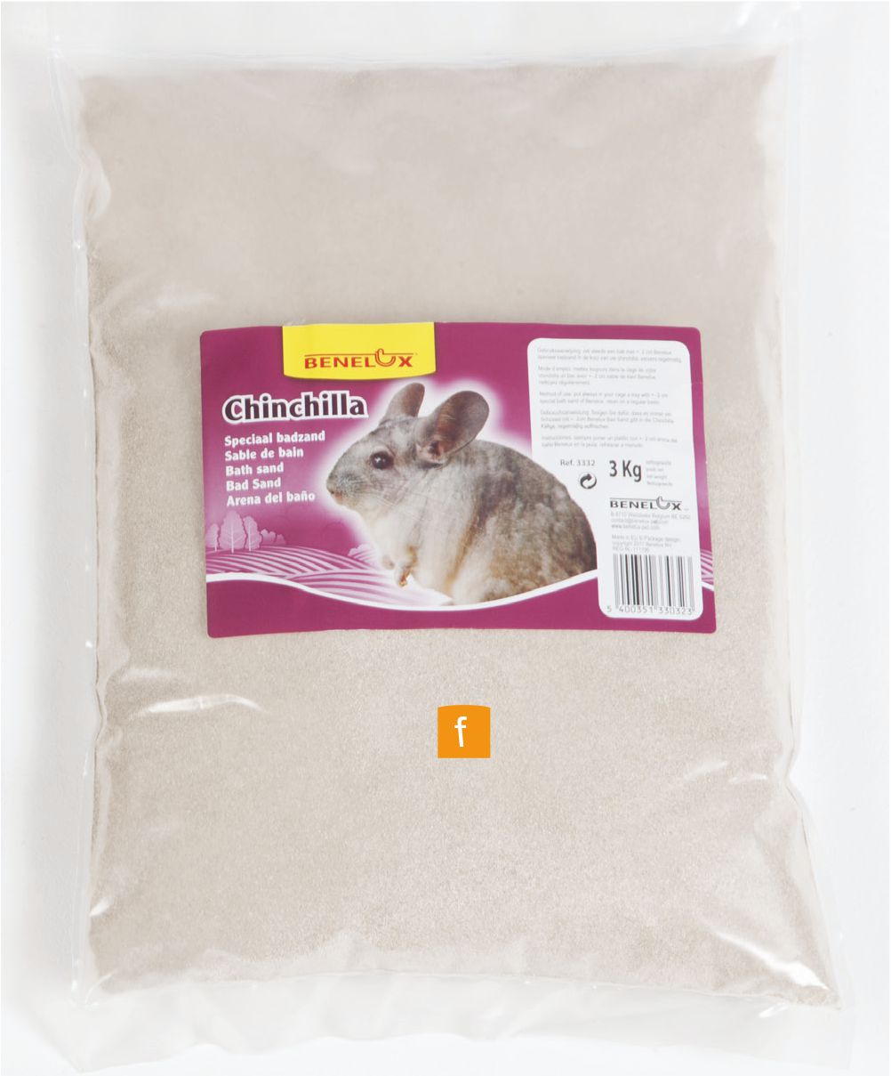 ARENA BAÑO CHINCHILLA  3 KG. Benelux