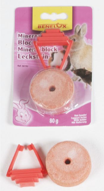 BLOQUE MINERAL ROEDORES 80gr.Benelux