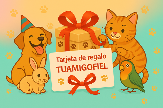 TARJETA REGALO - ¡Regala mimos, juguetes y croquetas!